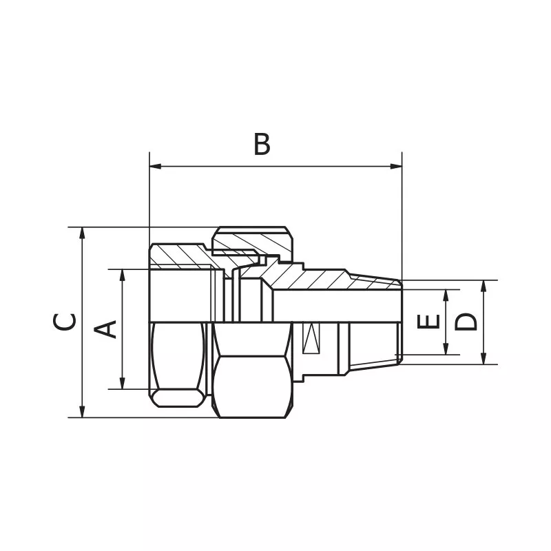 Reduced Union Fitting Pieces Female Male L Sphere On Cone R