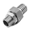 Raccord Union Mâle - Cannelé - Ecrou hexagonal - Filetage NPT - 316L - Série AL