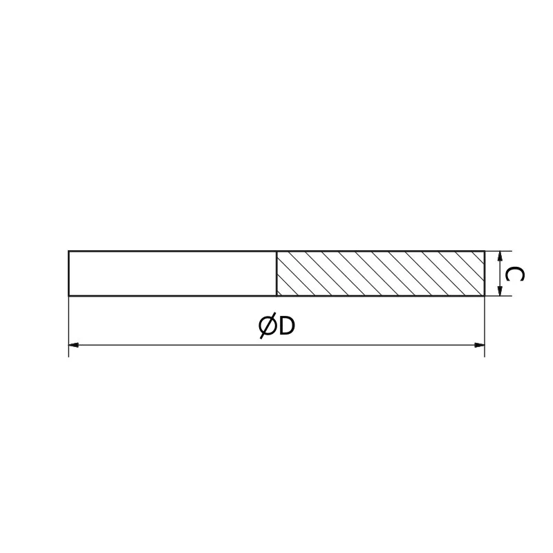 DIN 11851 gasket for blank nut made of food-grade rubber (SBR) - SOFRA INOX